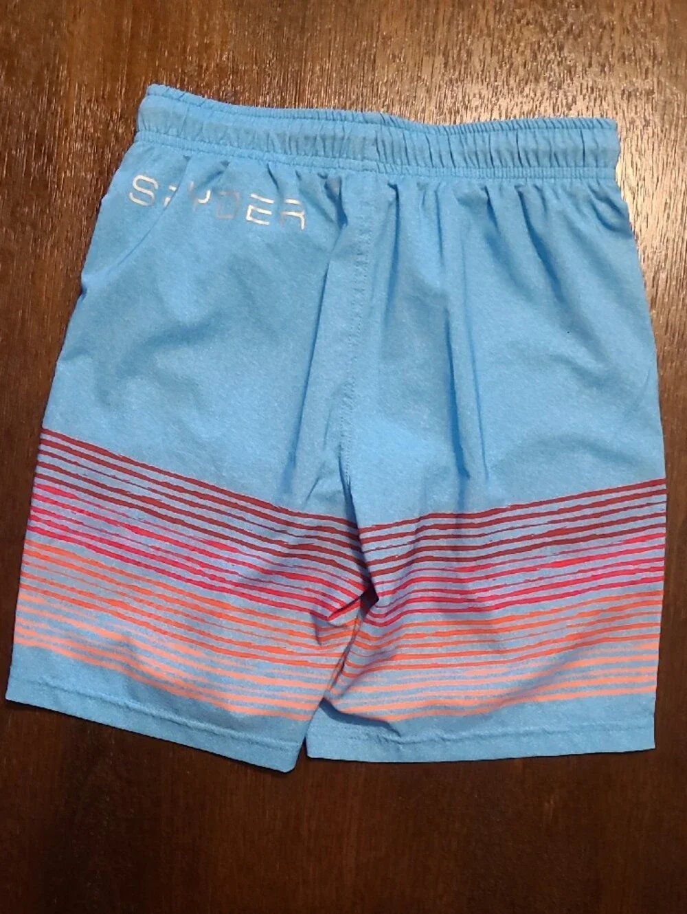 Spyder Light Blue Swim Trunks  - Boy's Small 7/8